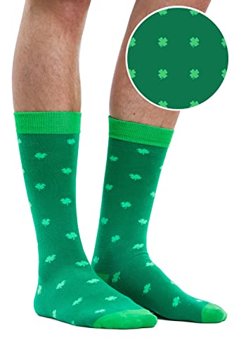 Tipsy Elves Men's St. Patrick's Day Socks - Funny Green St. Paddy's Socks for Men2