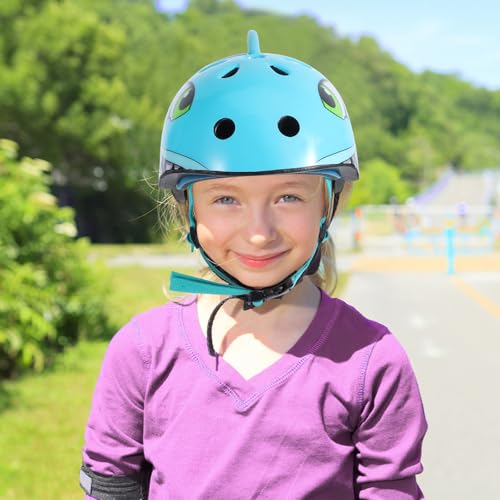 Casco de bicicleta resistente a impactos con diseño ventilado azul ajustable 6