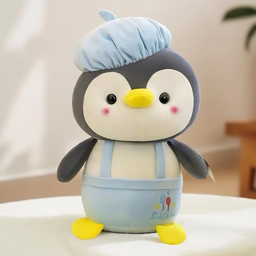 Image of Storescent Cap Penguin Plushie Stuffed Plush Teddy Bear Soft Toy for Birthdays & Special Occasions Girls /Boys, Baby Kids -Blue