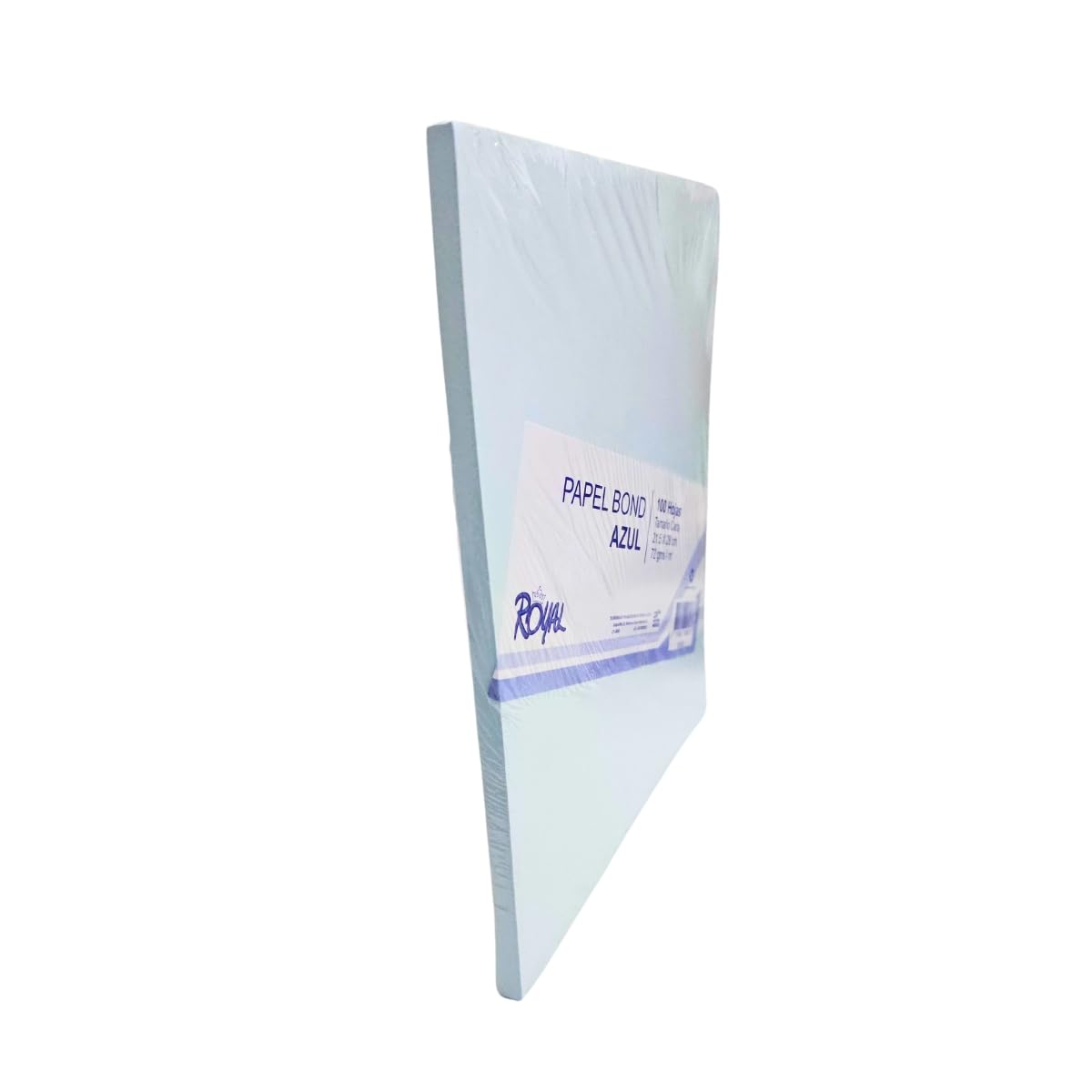 Rössler Papier 1056831009 - Estuche Para Tarjetas DL/DL, 15/15, Paper Royal, Acanalado Azul/blanco