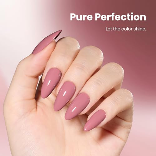 Image of Beetles Pink Gel Polish - 15ML /0.51Fl Oz, Pink Gel Nail Polish, Same Color Same Bottle STAY SHINING Series, Soak Off UV LED Lamp Spring Nails Art, Long-Lasting Manicure Salon DIY Home Nails