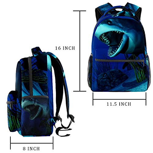 Sac à dos requin 3D idéal pour l'école et les sorties