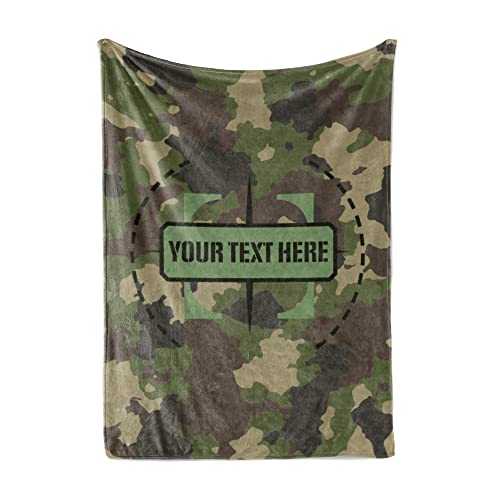 Camo Personalized Blanket