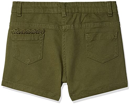 Image of Max Girls Solid Woven Shorts with Lace Detail