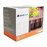 CellfasCellfast Gartenpalisade 4 ECO Rasenkante Braun – Natürlicher Look, Set 16 Stück...