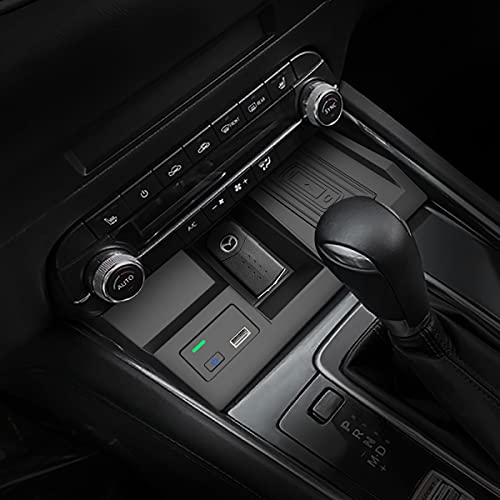 CarQiWireless Wireless Car Charger for Mazda CX5 2017-2024 2025 2023 Accessories, Wireless Phone Charging Pad for CX-5 2018 2019 2020 2021 2022 - Thumbnail 3