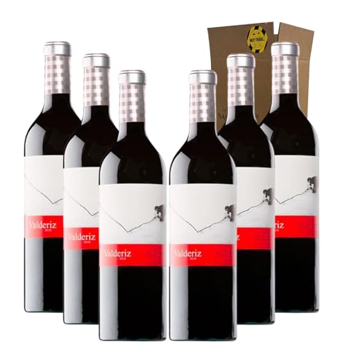 Valderiz - Ideal para Maridar con Carne y Comida Mediterránea - Pack 6 Botellas 75cl
