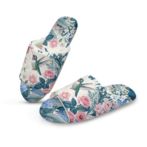 Warm Slippers for Bedroom Slipper Cosy Winter Slipper Flannel Slip On Slipper for Women Men House Shoes