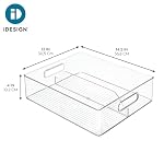 iDesign Divided Pantry Bin with Handle, Clear - Image 3