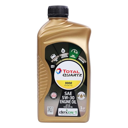 TotalEnergies Quartz 9000 Future FGC 5W-30 Motor Oil – Full Synthetic Advanced Wear Protection and Fuel Efficiency for Modern Engines – 1 Quart, Pack of 12