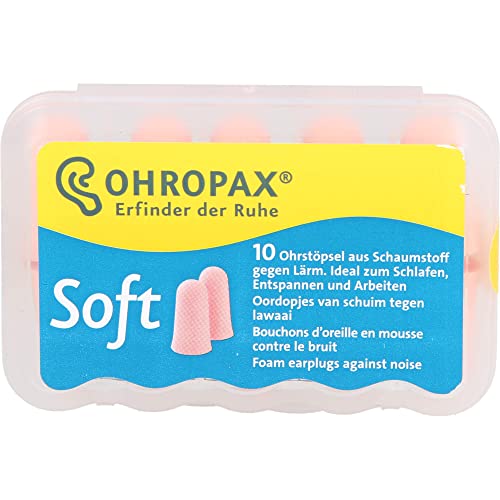 Ohropax Soft Foam Ear Plugs (10 Ear Plugs) #TOP3