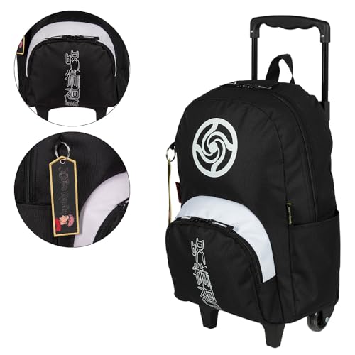 Kit Mochila De Rodinhas Lancheira Estojo Jujutsu Anime