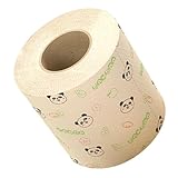 GARVALON Lustiges Toilettenpapier mit Panda motiv Umweltfreundliches Strapazierfähiges Bambus toilettenpapier Widerstandsfähige Farbdrucke Vielseitig für Bad Büro Zuhause Nachhaltiges