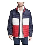 Tommy Hilfiger Hombre Manga Larga Abrigo sintético - Multi - Medium