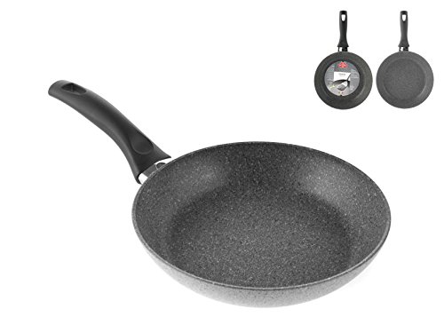 Padella BALLARINI Cortina Granitium con rivestimento antiaderente, 20 cm, con controllo della temperatura, alluminio, colore grigio