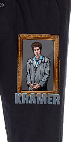 Seinfeld TV Series Men's Cosmo Kramer Portrait Painting Loungewear Sleep Bottoms Pajama Pants3