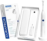 Curaprox Hydrosonic Easy Sonic Toothbrush – for Daily Gum Care and Plaque Control | Simple, Effective, Reliable | Set with Two Brush Heads