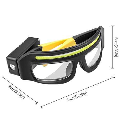 Gafas de soldadura con LED iluminadas recargables y lente anti-fog de 16x8x6cm 5