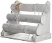 ChezMax Triple Tier Removable Jewelry Stand Bracelet, Necklace, and Watch Holder Display Rack- Gray Velvet