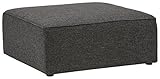Marchio Amazon - Rivet, ottomana moderna modello Audrey, 100 cm, color caviale
