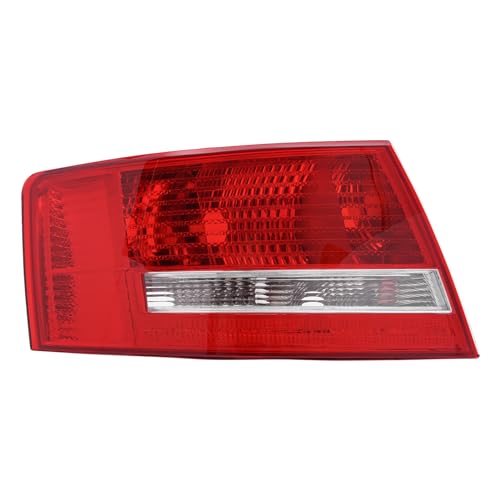 DuYouG Tail Light For 2006 2007 2008 Audi A6/ A6 Quattro/ S6 Halogen Rear Light Rear Brake Lamp Taillight Assembly Replacement Red Clear Lens Left Driver Side