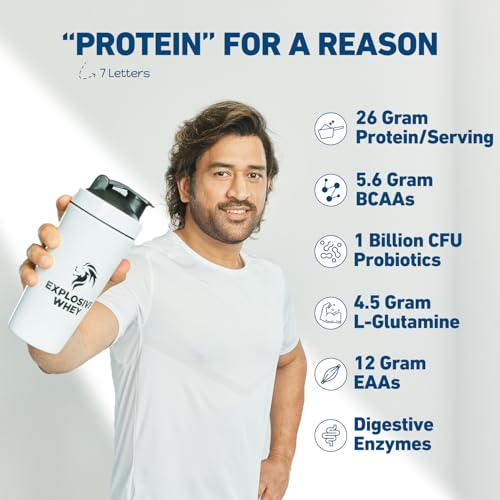Image of Athlete Series 100% Isolate Whey Protein | Trusted by M.S. Dhoni | 26g Protein per scoop | Informed Sport Certified | Pro-Pre Biotics | Digestive Enzymes for Higher Absorption | Coffee - 1kg