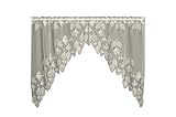 Heritage Lace Woodland 68-Inch Wide by 40-Inch Drop Swag Pair, Ecru