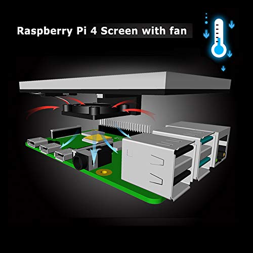 Image of for Raspberry Pi 4 Touch Screen with Case, 3.5 inch Touchscreen with Fan, 320x480 Monitor TFT LCD Game Display