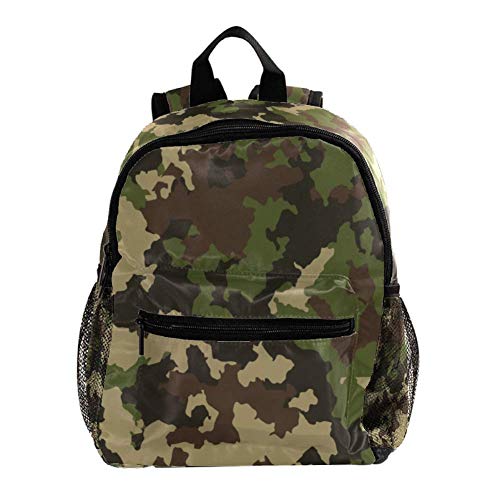 Mochila de camuflaje verde militar para niños y niñas  bolsa de escuela para de guardería