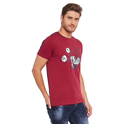 Image of Men's Regular Fit Round Neck Short Sleeves Knitted T-Shirt