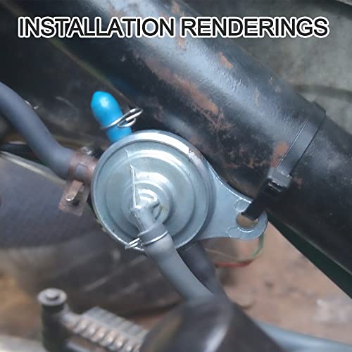 GOOFIT 3-Wege-Benzinhahn Gas Benzinhahn Vacuum Low-Tension-Abschalter Pumpe Ersatz für GY6 50cc 60cc 80cc 125cc 150cc Vergaser Chinese ATV Go Kart-Moped-Roller-Teile