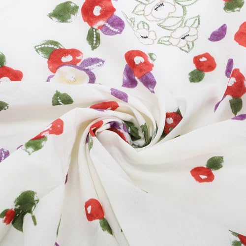 Image of Goaste 16 Pack Cotton Handkerchiefs for Women, 17.7 Inch Women Hankies with Vintage Floral Print, Soft Pure Cotton Ladies Hankies, Multi-color Pocket Square Towel for Gifting, Weddings, Tea Party