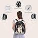 Cat Carrier Backpack, Pet Carrier Backpack Front Pack for Small Medium Cat Puppy Dog Carrier Backpack Bag Space Capsule, Pet Carrier for Travel Hiking Walking Camping (Black)
