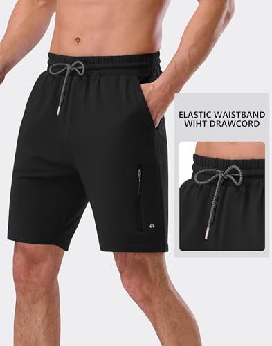 Pioneer Camp Sweat Shorts for Men 7" Inseam Cotton Athletic Casual Shorts with 4 Pockets for Gym Workout Lounge Summer Shorts2