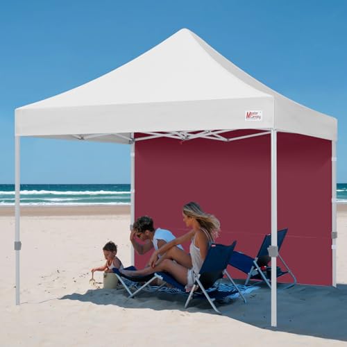 Image of MASTERCANOPY 10x10 Pop Up Canopy Sidewall Only 1-Pack Burgundy