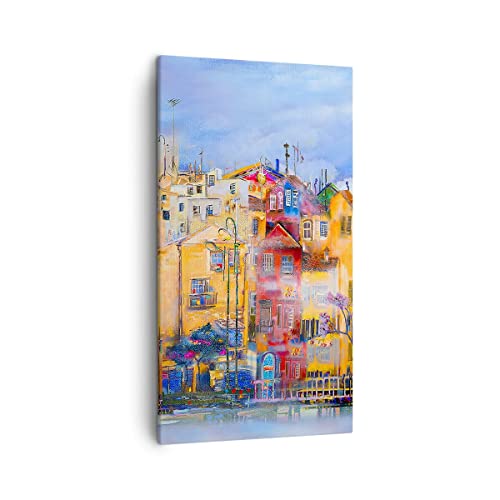 Un quadro stampa su tela sulla parete crea un'atmosfera fantastica. Dimensioni totali: 45cm x 80cm. Numero di elementi: 1. L'universalità di utilizzo dei quadri da parete permette di utilizzarli in ogni ambiente arredato in stile scandinavo, glamour, boho, minimalista e persino industriale.