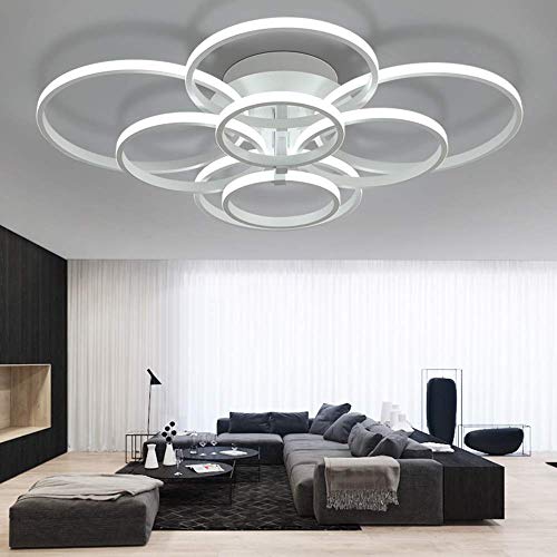 Preisvergleich Produktbild LED Modern Deckenlampe, Möbeleinbauleuchte Deckenlampe Wohnzimmer Leuchte,Pendelleuchte,Hängelampe,Kro... (Kaltweiß, 8Köpfe)