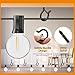 TAIHUIMY 30 PCS Q-Hanger Hooks with Safety Buckle, Windproof Screw Wall Ceiling Hooks for Outdoor String Lights Hanging Christmas Lights, Plants, with 1 Wing Nut Driver