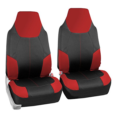 Fh Group Universal Fit Neoprene Ultraflex™ Neo-Modern Automotive Seat Covers Fits Most Cars, Suvs, And Trucks Red #TOP3