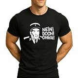 Camiseta para hombre Louis de Funès I Le Gendarme de Saint-Tropez, Negro , L
