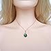 Navachi 18k Gold Plated Water Drop Crystal Green Zircon Az6003p Snake Pendant Necklace 16