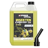 SPRINGER GX1000 - - Insektenentferner 5L - - Made in Germany - - Schonende Rezeptur - - Tiefenwirksame Formel - - Insekten-Reiniger für hartnäckige & angetrocknete Insektenreste