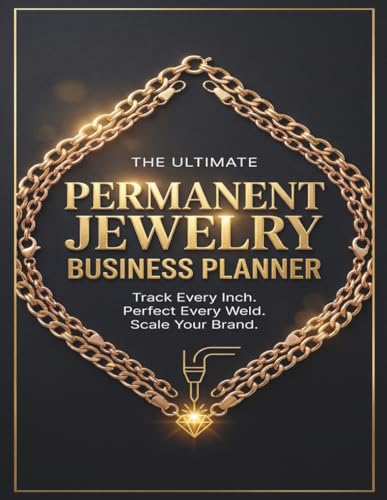 Permanent Jewelry Business Planner: The Ultimate Chain Inventory Log by the Inch, Micro-Welding Settings Tracker, Pop-Up Event Organizer & Client ... Bracelet Artists, Makers, and Boutique Owners