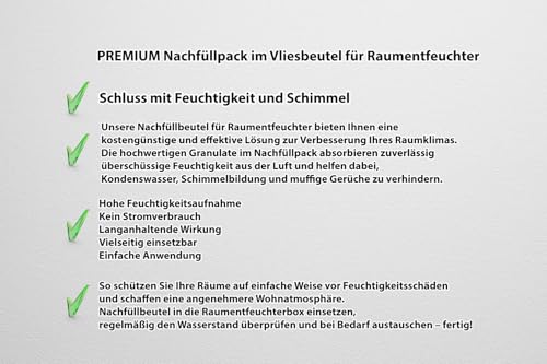 VABIONO 10x Nachüllpackungen à 1 kg für Raumentfeuchter- verhindert Schimmel, Moder, üble Gerüche, Stockflecken- Raum- Entfeuchter-7