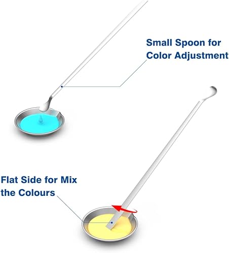 Miniatura 4 de DIYESMART 36 paletas de bandejas de pintura, 2 agitadores de pintura y 2 cuentagotas, ideales para mezclar pintura de aerógrafo, pintura de