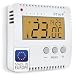 Produktbild ELEKTROBOCK PT14-P Digitaler Raumthermostat 230V - Programmierbarer Wandthermostat mit großem beleuchtetem LCD Display - Für elektrische Heizungen - Einstellbares Wochenprogramm und Zusatzfunktionen