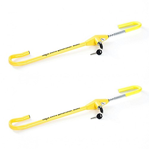 2 x jaune Carlok Antivol Volant Voiture Griffe absperr Barre