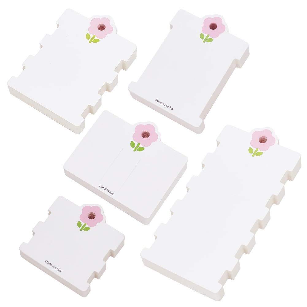 Coopay 150 Stück Haarspangen Displaykarten – Weiß, 11,4 X 6,9 Cm, Für Schmuckorganisation & Präsentation
