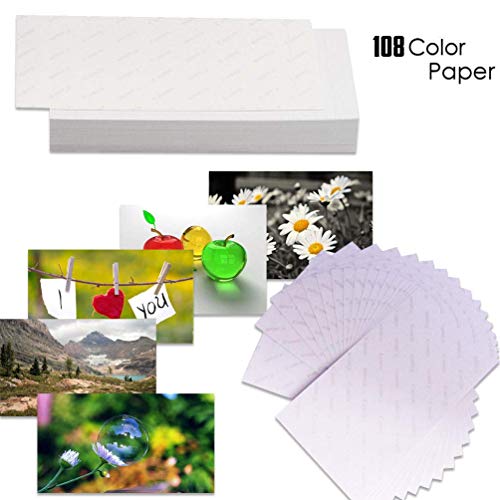 Canon Photo Paper , Printer Photo Paper, Kp-108In / Kp108 | Color Ink Paper - Includes (4X6) 108 Ink Paper Sheets + 3 Ink Toners For Canon Selphy Cp1300, Cp1200, Cp910, Cp900 Compact Photo Printers #TOP1