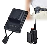UAYESOK Radio Holder Belt Clip Universal Walkie Talkie Holster for Duty Belt Tactical Handheld Radio Pouch Case for Kenwood Motorola Baofeng Quansheng Icom Radio Accessories (Clip & Belt)